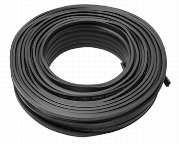 prikkabel 100 meter zwart 2x2,5mm² Draka