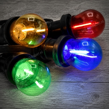 Led pakket 14 (4 kleuren filament lampen)