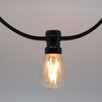 Prikkabels met verlijmde ledlamp dimbare filament 100-200