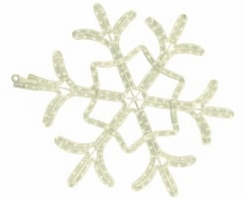 sneeuwvlok wit warm wit 60-52 cm