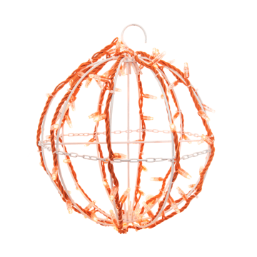 3D Bal, 35cm, Oranje kabel, Oranje LED