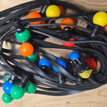 Prikkabel 2x1,5mm² 15/30 met gekleurde led