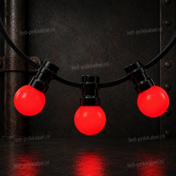 Prik-ledlamp rood