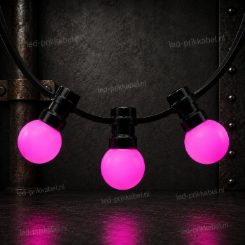 Prik-ledlamp roze
