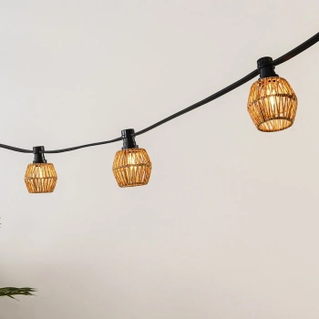 Prikkabel kap rotanlook