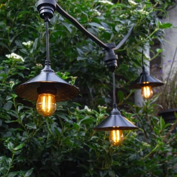 Kap voor prikkabel lampen zwart