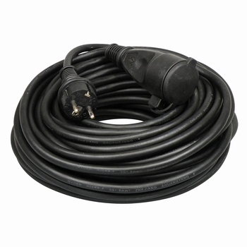 Verlengsnoer 25 meter neopreen 3x1,5mm H07RN-F zwart