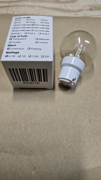 Led op lange pootjes oud Bajonet fitting