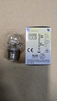 Led op korte pootjes oud 0,7 watt 2650K