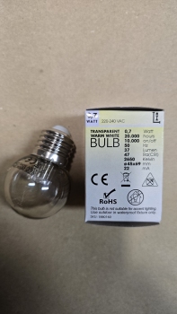 Led op korte pootjes oud 0,7 watt 2650K