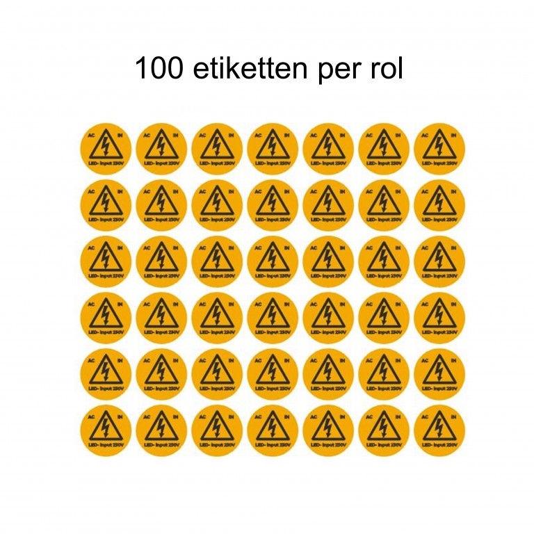 ETIKETTEN LED-INPUT 230V