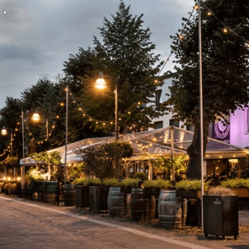 Festoon Light 10 meter met 20 fittingen E27 IP65