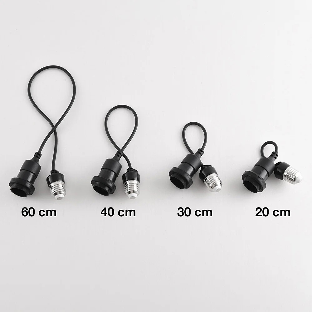 Hangende E27 fitting 40 cm