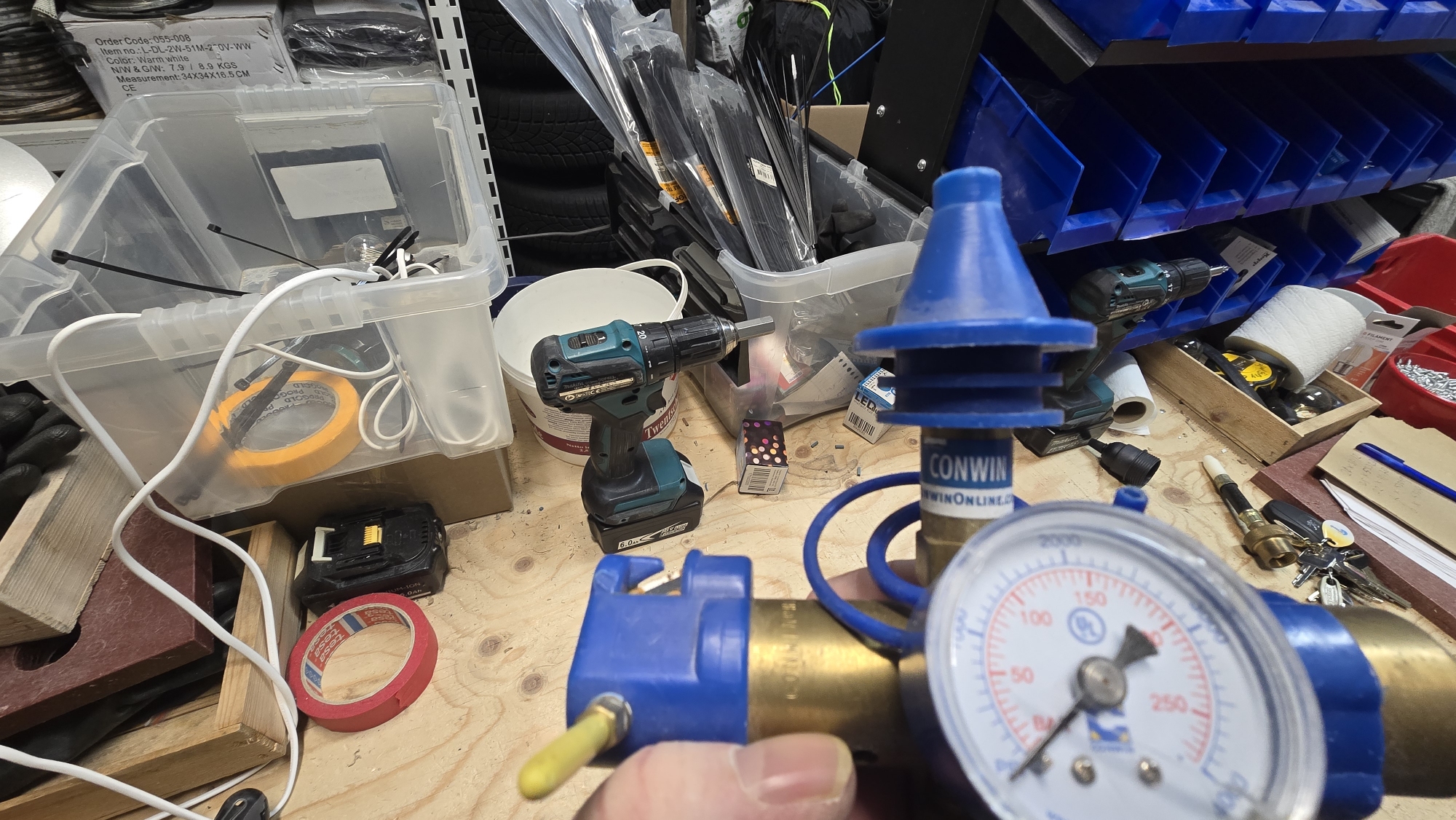 Helium vulnippels pomp met manometer - Soft Touch