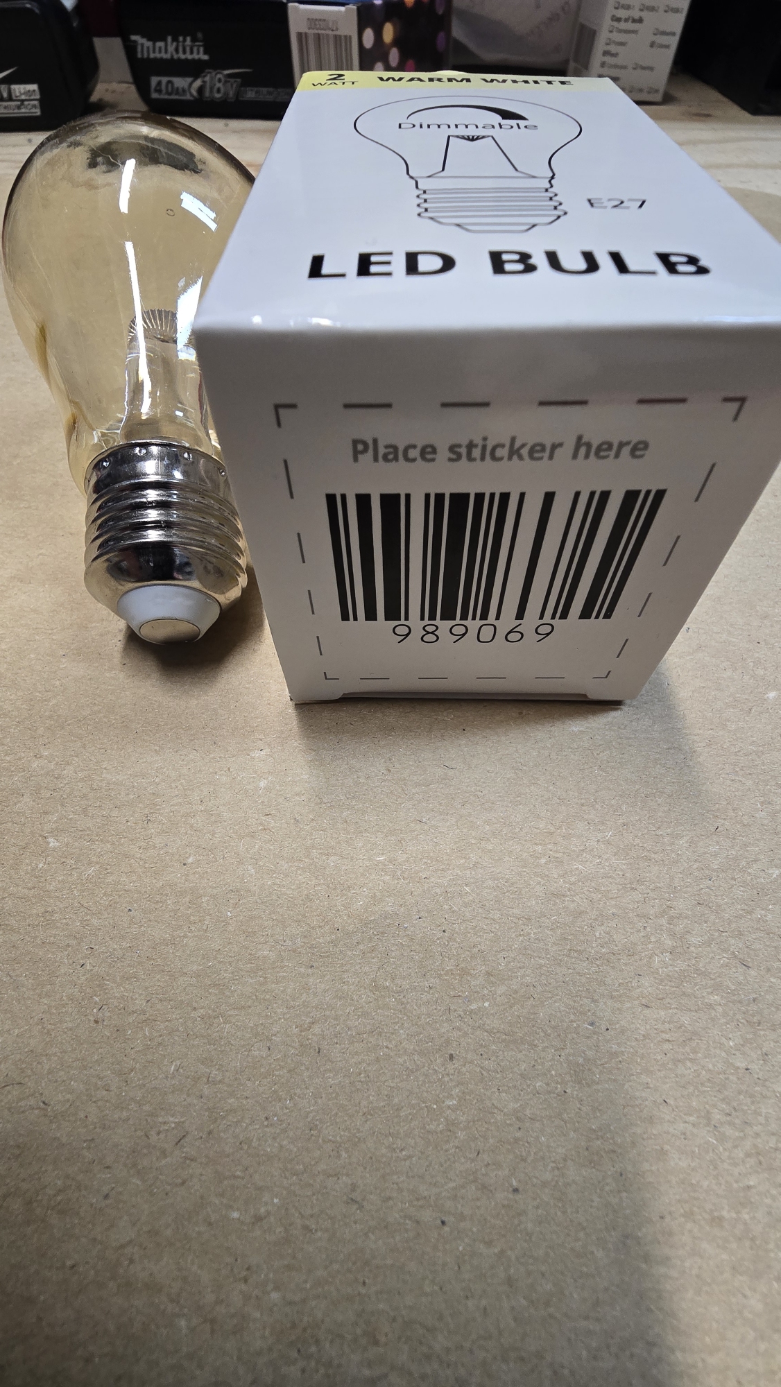 Led lamp met lens oud Dimbaar