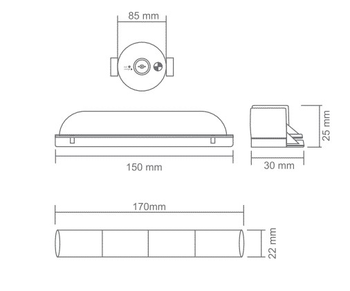 NOODVERLICHTING SPOT INBOUW LED