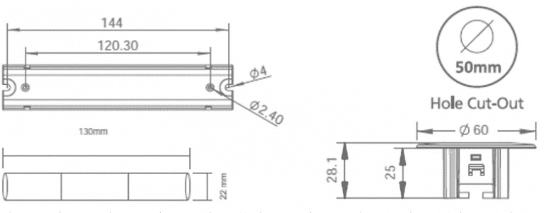 NOODVERLICHTING SPOT INBOUW LED