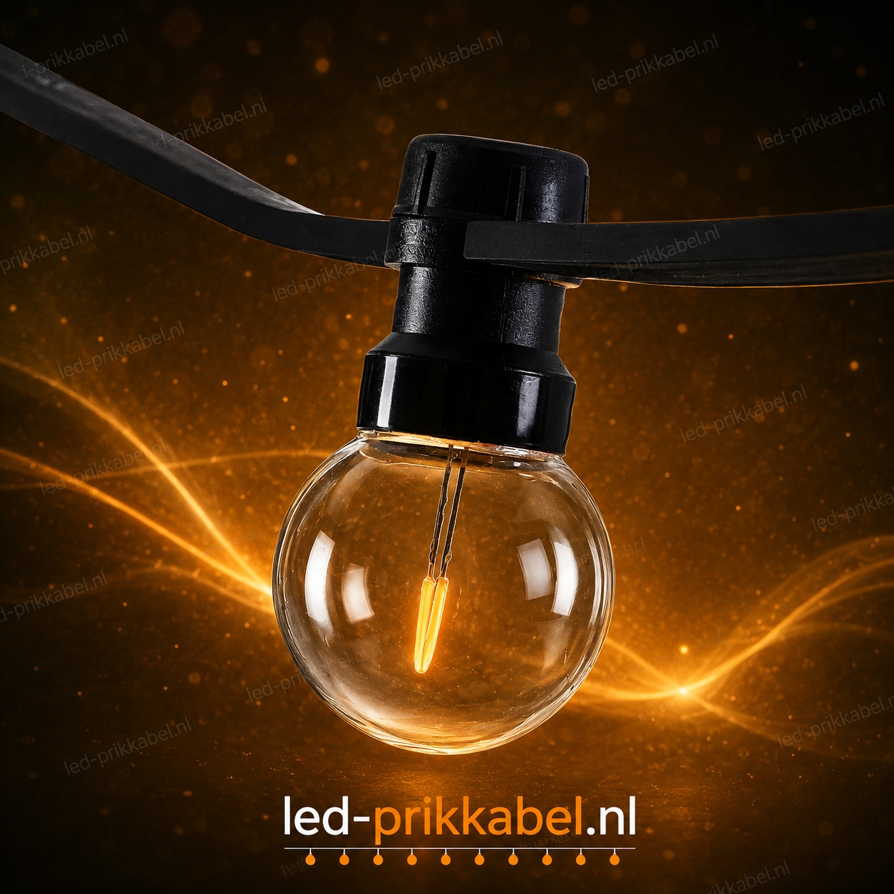 Prik ledlamp, 2700K U-vorm filament