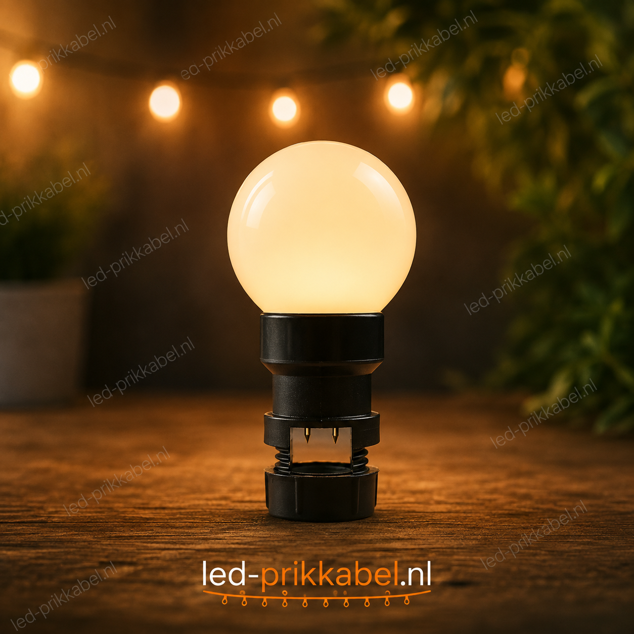 prik-ledlamp-1w-melkwitte-kap 2650K