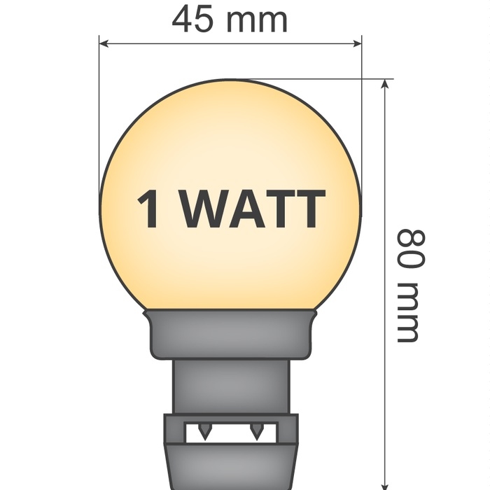 prik-ledlamp-1w-melkwitte-kap 2650K