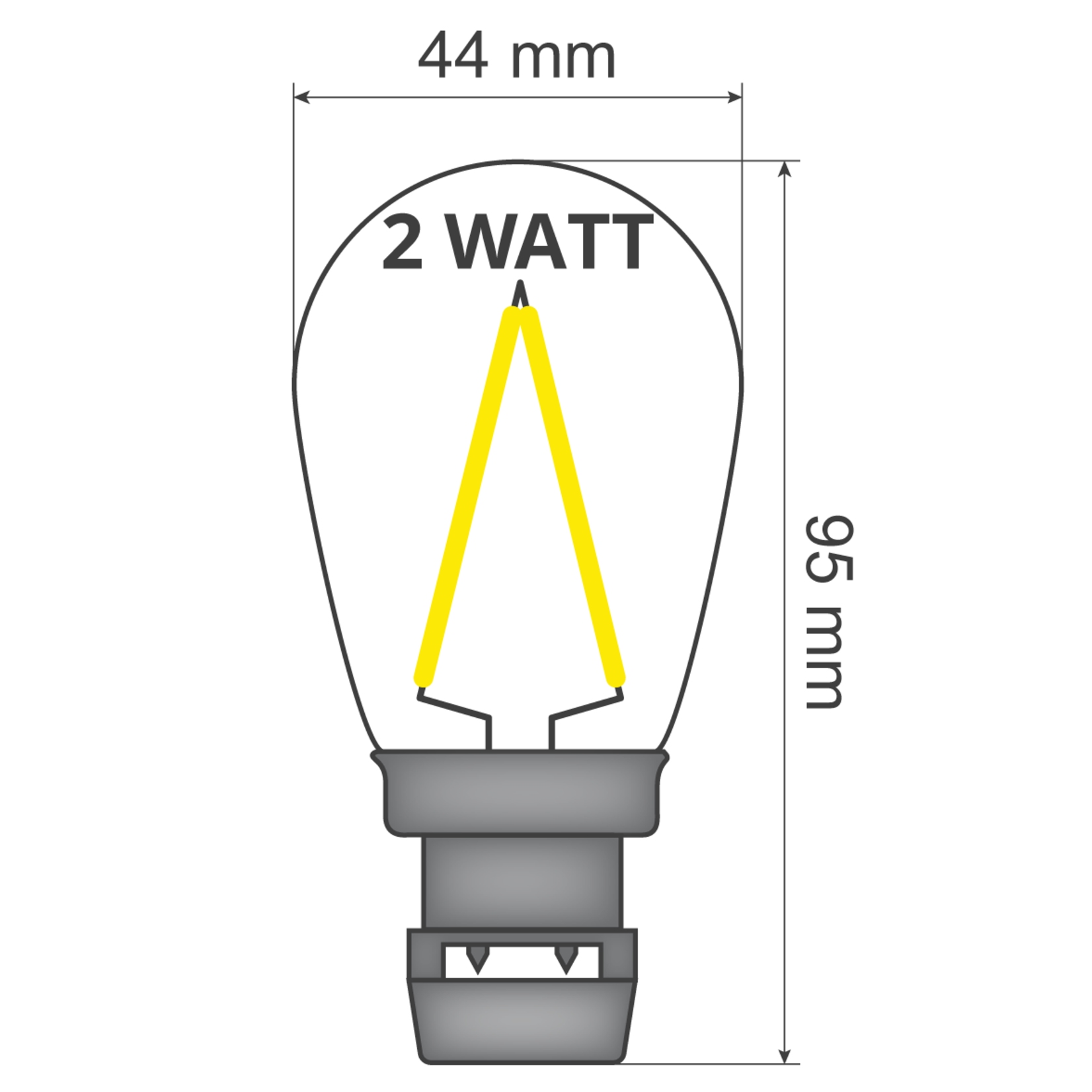 prik-ledlamp-filament-dimbaar IP65 2650K