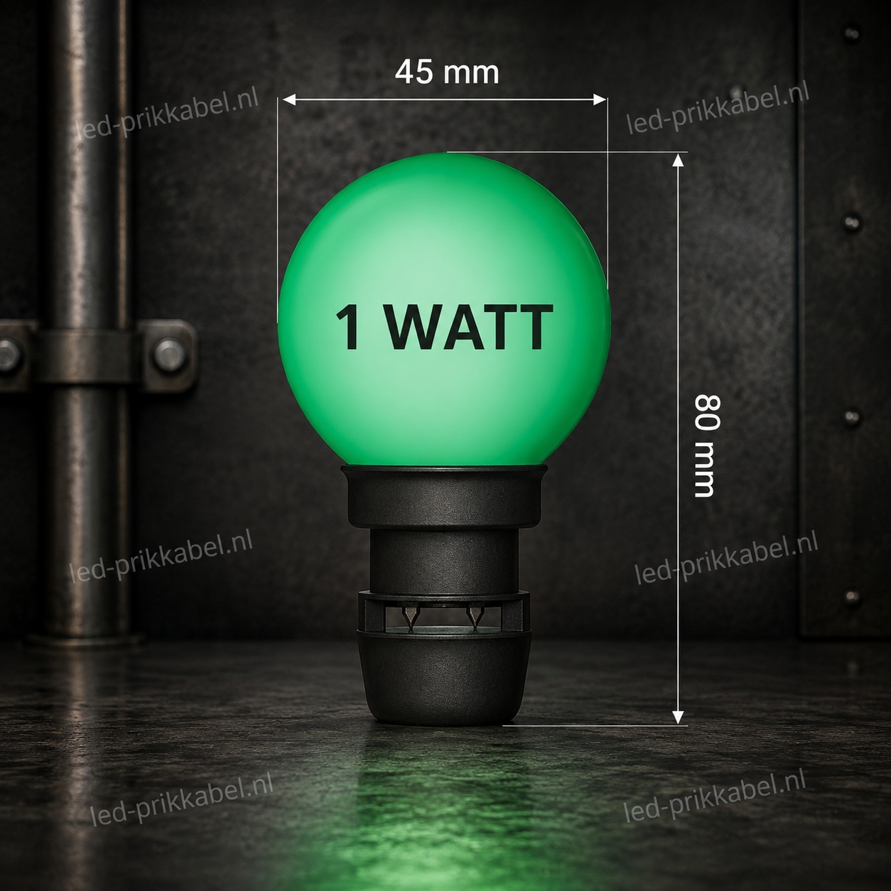 Prik-ledlamp groen