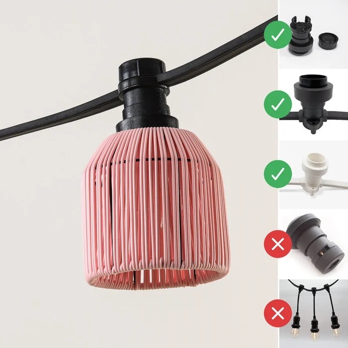 Prikkabel kap rotanlook