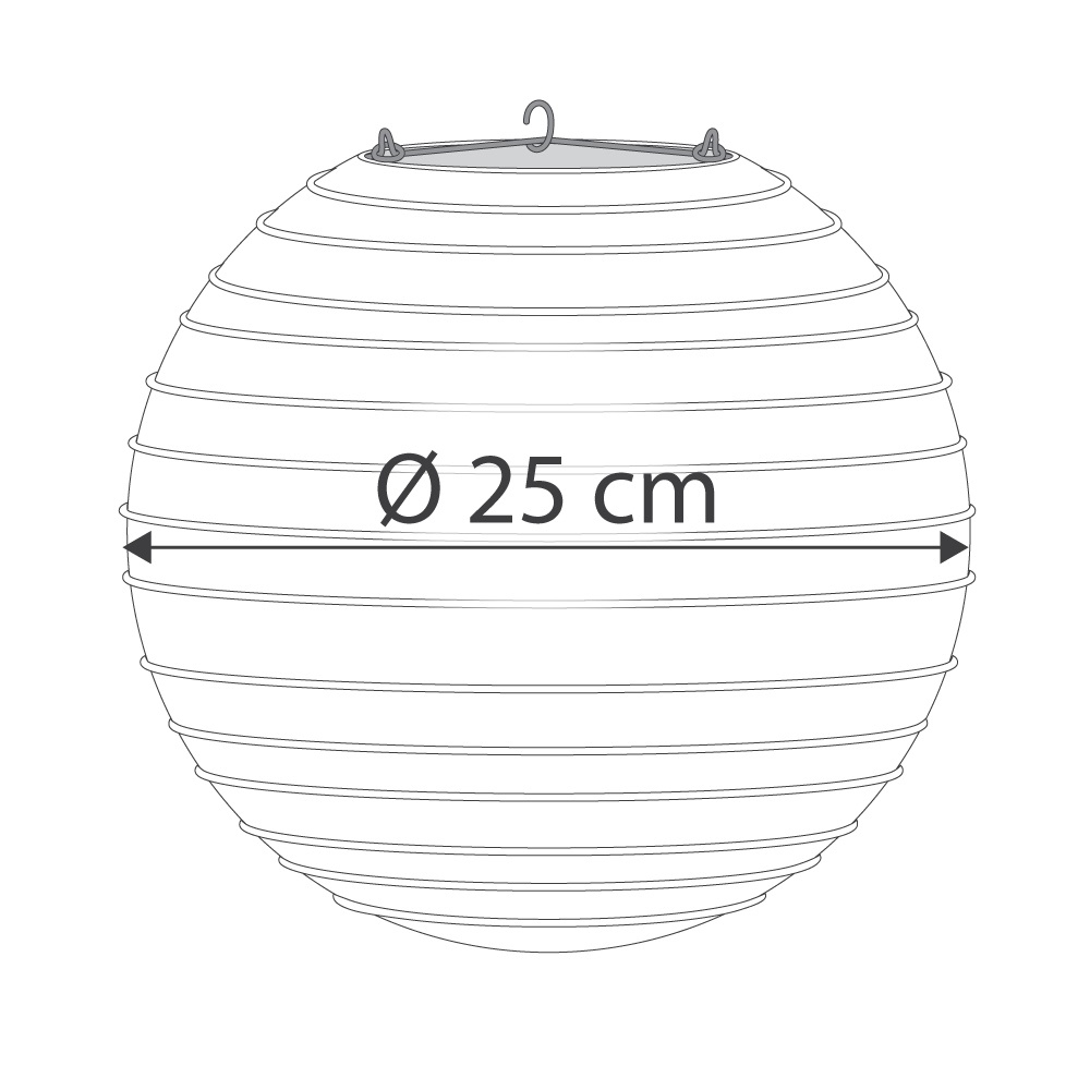 Witte lampion voor buiten