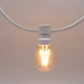 Prikkabels met verlijmde ledlamp dimbare filament led 50-150