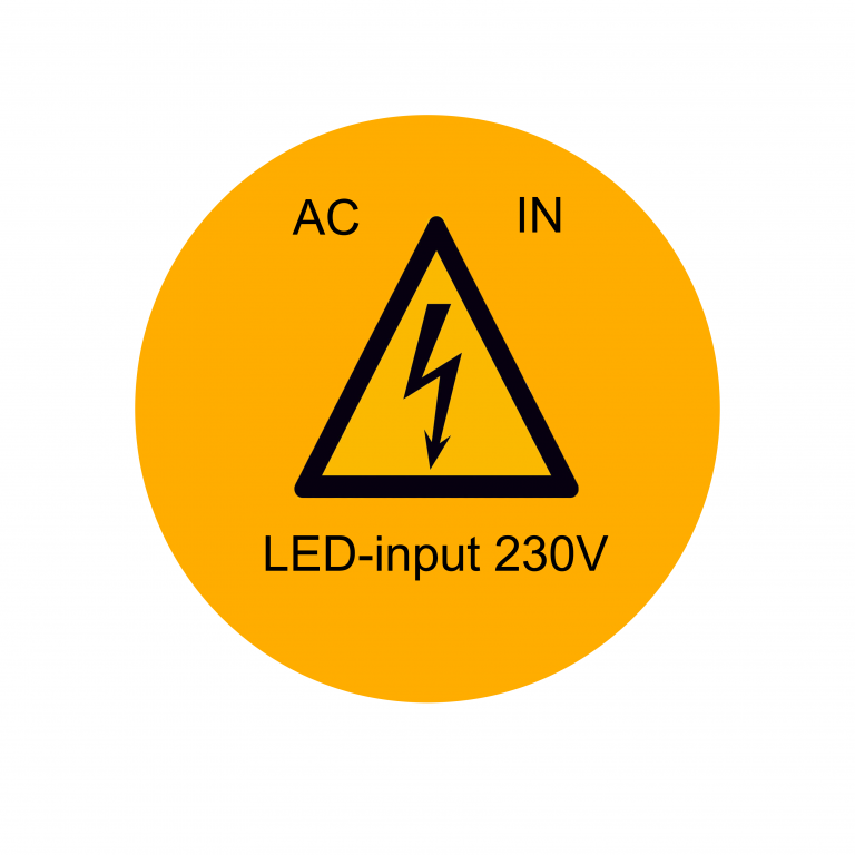 ETIKETTEN LED-INPUT 230V