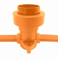 Prikkabel E27 fitting Oranje thermoplast