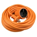 Verlengkabel 10meter 2x1,5mm H05VV oranje
