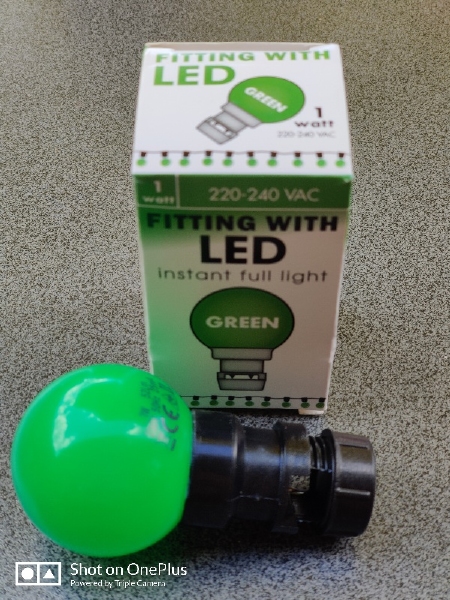 Prik-ledlamp gekleurd